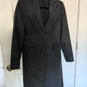 Uniqlo Women's Gray Plaid Coat